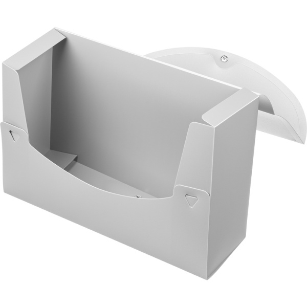 Короб архивный из полипропилена Attache 330x120x245 мм на кнопке серый  до 1200 листов