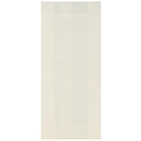 Крафт пакет бумажный белый 22x9x4 см (2500 штук в упаковке)