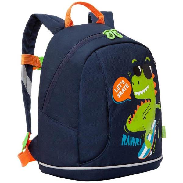 Рюкзак дошкольный Grizzly Динозаврик синий (RK-282-2)
