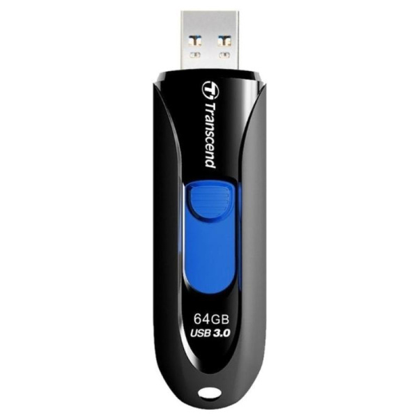 Флеш-память Transcend JetFlash 790 64Gb USB 3.0 черно-синяя