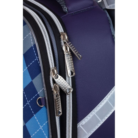 Ранец Комус Класс Basic Собачка синий с двумя отделениями