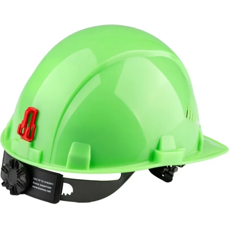Каска защитная TOPFORT Стандарт 205 зеленая с храповым механизмом