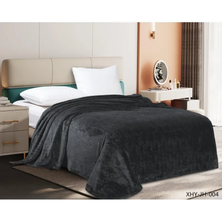 Плед велсофт 200x220 графит