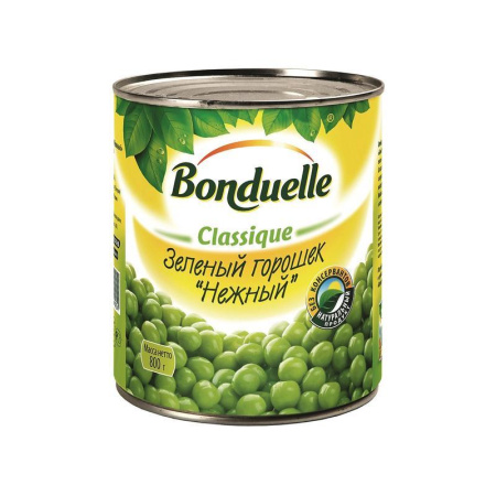 Зелёный горошек Бондюэль консервированный 800 г