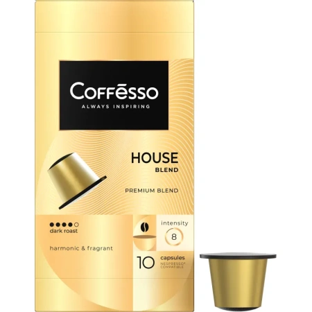 Кофе в капсулах Coffesso Ассорти 4 вкуса №1 40 шт (4 упаковки по 10 капсул)  для кофемашин Nespresso