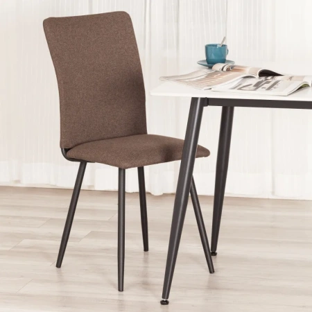 Стул обеденный Комус Мебель Fabbi коричневый (ткань, металл)