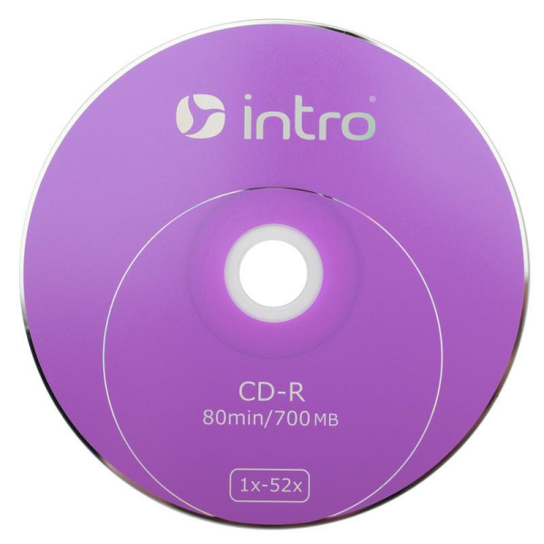Диск CD-R 52x Intro Shrink/10 Б0016204