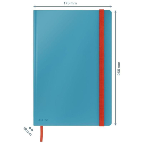 Блокнот Leitz Cosy А4 80 листов синий в клетку на сшивке (175х255 мм)