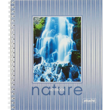 Тетрадь общая Attache (А5, 96 листов, клетка, на металлическом гребне)