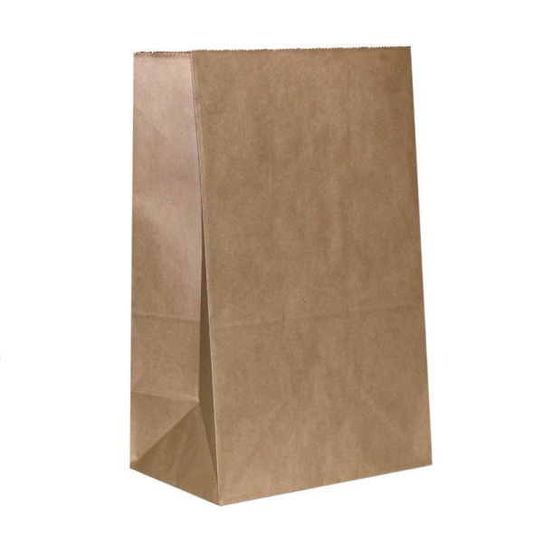 Крафт пакет бумажный коричневый 17.9х29х11.8 см (1000 штук в упаковке)