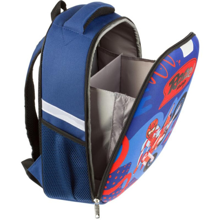 Ранец №1 School Light Moto freestyle синий с одним отделением