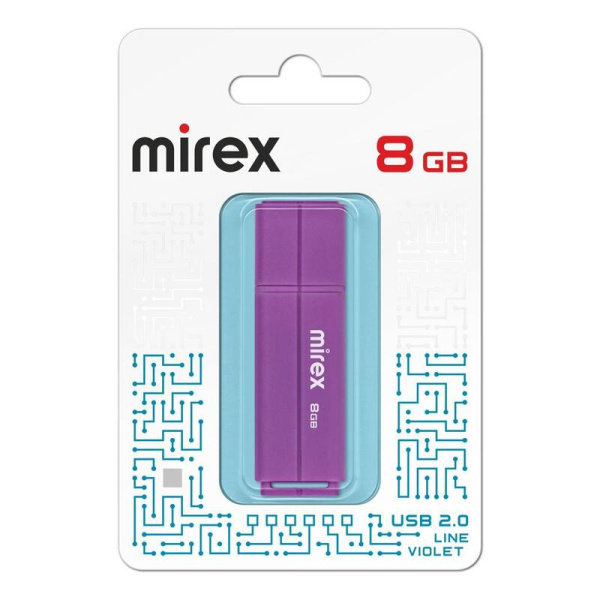 Флешка USB 2.0 8 ГБ Mirex Line (13600-FMULVT08)