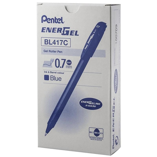 Ручка гелевая Pentel EnerGel BL417-C синяя (толщина линии 0.35 мм)