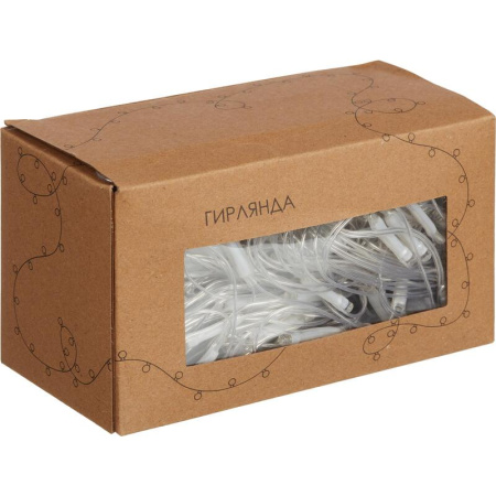 Электрогирлянда холодный белый свет 2х3 м