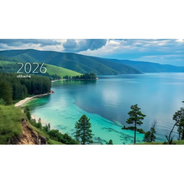 Календарь настенный 3-х блочный 2026 Байкал 44x83.5 см