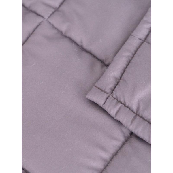 Одеяло KyuAr 150х200 см лебяжий пух/микрофибра стеганое (сиреневое)
