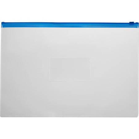 Папка-конверт Attache Economy на молнии А5 прозрачная 0.16 мм (3 штуки в упаковке)