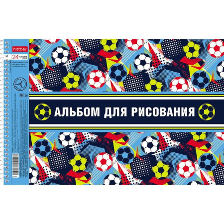 Альбом для рисования Hatber Из чего сделаны мальчики А4 24 листа  (обложка в  ассортименте)