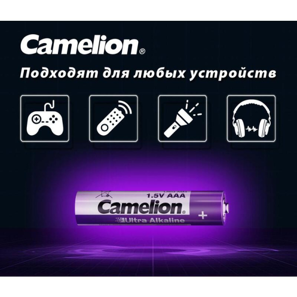 Батарейка AAA мизинчиковая Camelion Ultra (2 штуки в упаковке)