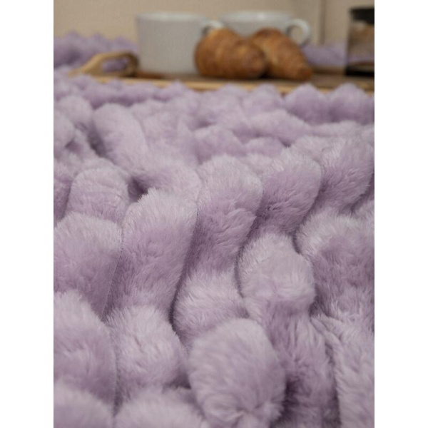 Плед Texrepublic Velvet фланель 200x200 см сиреневый
