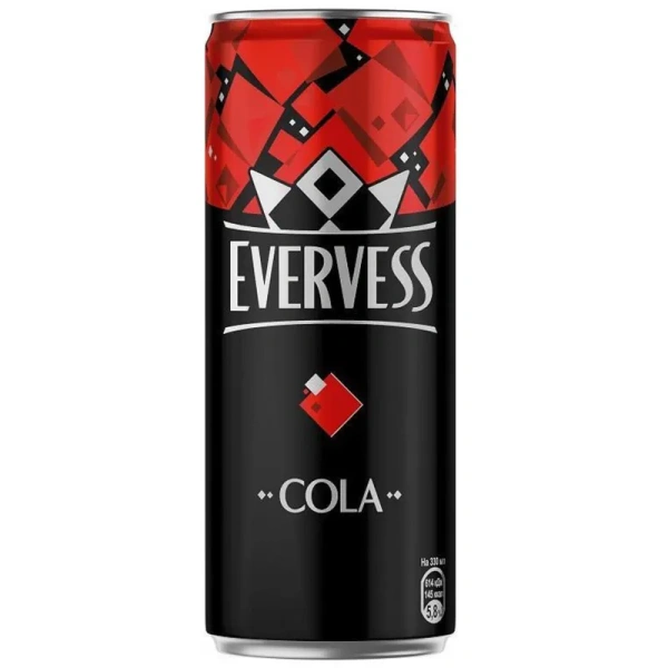 Напиток Evervess Cola газированный 0.33 л