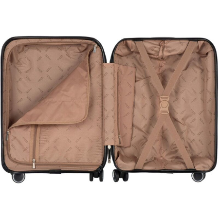 Чемодан Polar 66 литров из пластика черный (РР820) Чемодан Polar 66 литров из пластика черный (РР820)