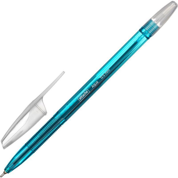 Ручка шариковая Attache Aqua, маслян, синий стерж