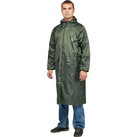 Плащ влагозащитный Тайфун зеленый (размер 52-54, рост 182-188)