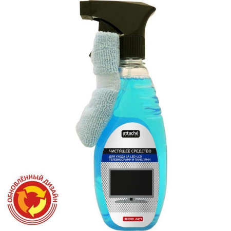 Набор для чистки оргтехники Attache Selection LCD/TFT (500 мл + салфетка из микрофибры)