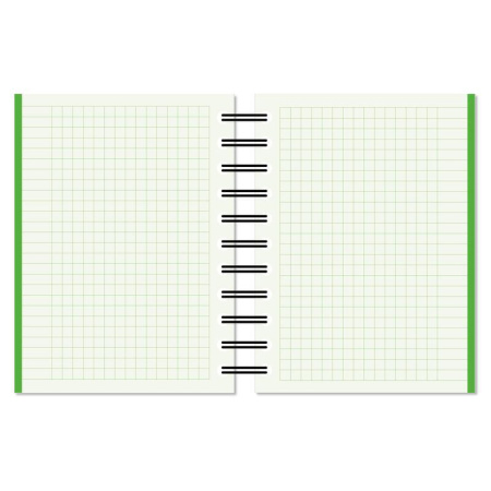 Бизнес-тетрадь Attache Selection Spring Book A6 150 листов синяя/зеленая в клетку на спирали (135х144 мм)