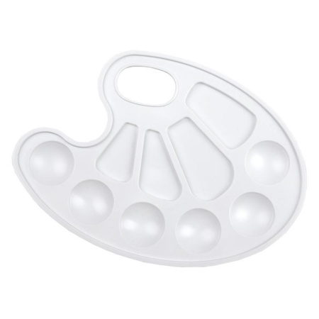 Палитра пластиковая овальная  (21x15.6 см)