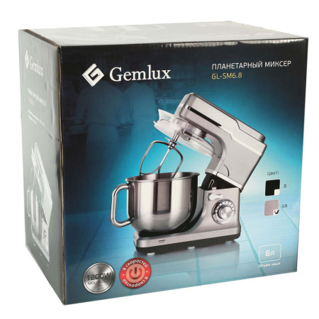 Миксер Gemlux GL-SM6.8GR серый