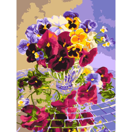 Картина по номерам Lori Летний букет
