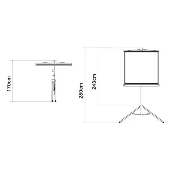 Экран мобильный Digis 180x180 DSKD-1105