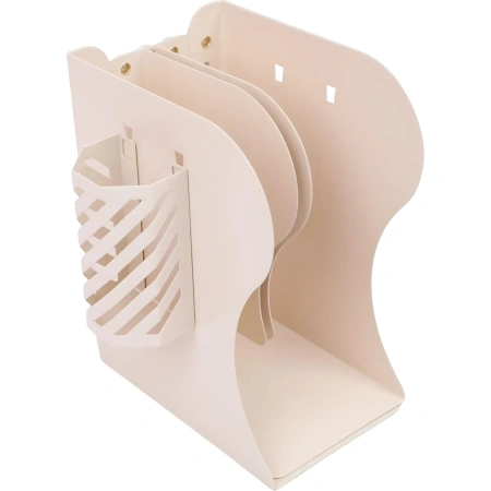 Подставка для книг Комус Класс металлическая бежевая