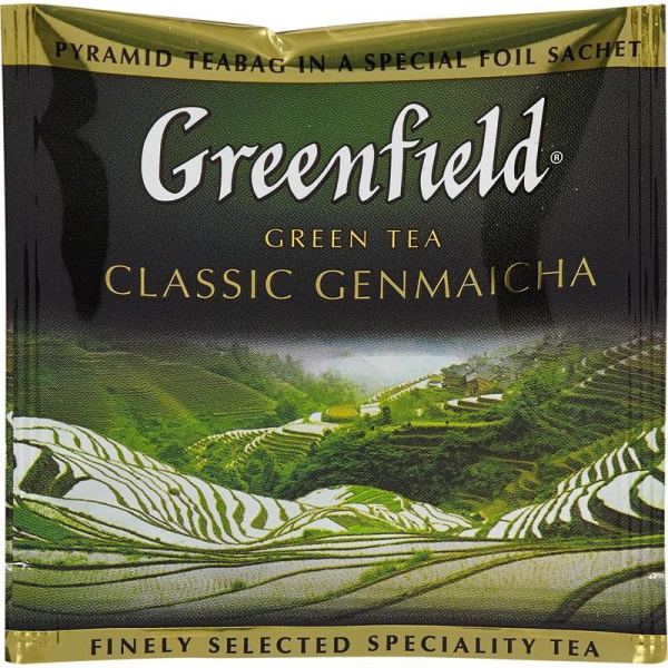 Чай Greenfield Genmaicha зеленый 20 пакетиков