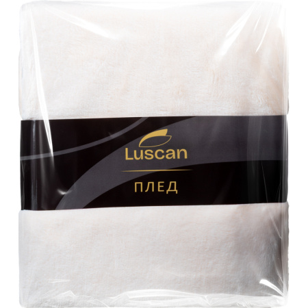Плед Luscan микрофибра 200х220 см бежевый