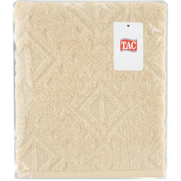 Полотенце махровое Jacquard 50х90 см 500 г/кв.м бежевое