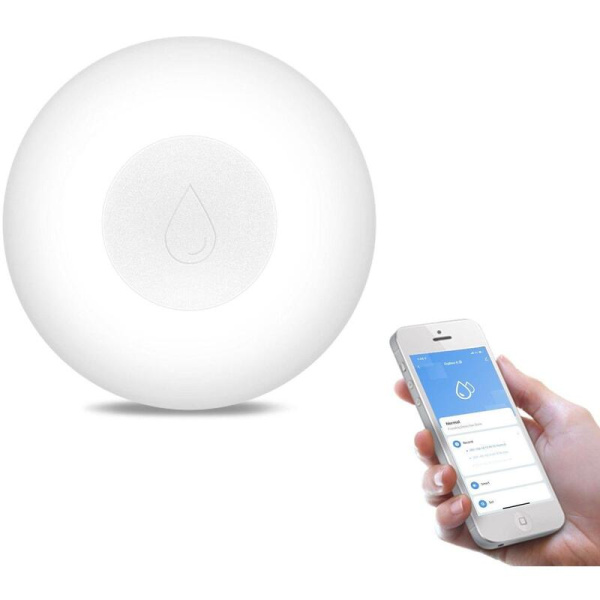 Датчик протечки воды MOES ZigBee Water Leakage Detector белый  (ZSS-QY-WL-C)