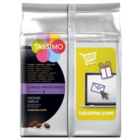 Кофе в капсулах для кофемашин Tassimo L'or Lungo Profondo (16 штук в  упаковке)