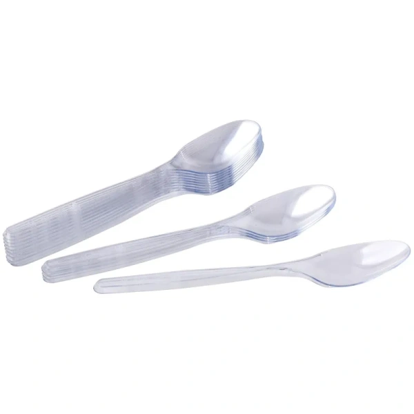 Ложка одноразовая столовая Комус Бюджет прозрачная 180 мм 50 штук в упаковке Ложка одноразовая столовая Комус Бюджет прозрачная 180 мм 50 штук в упаковке