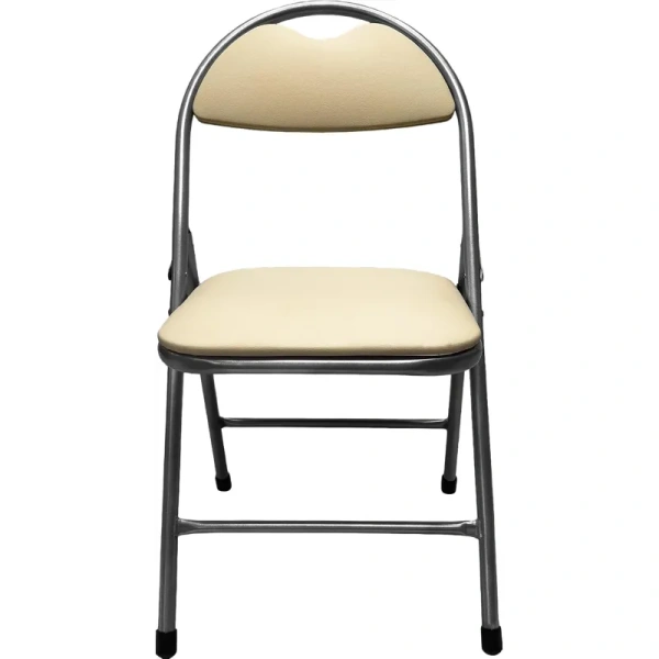 Стул складной Нортон слоновая кость (искусственная кожа, металл)