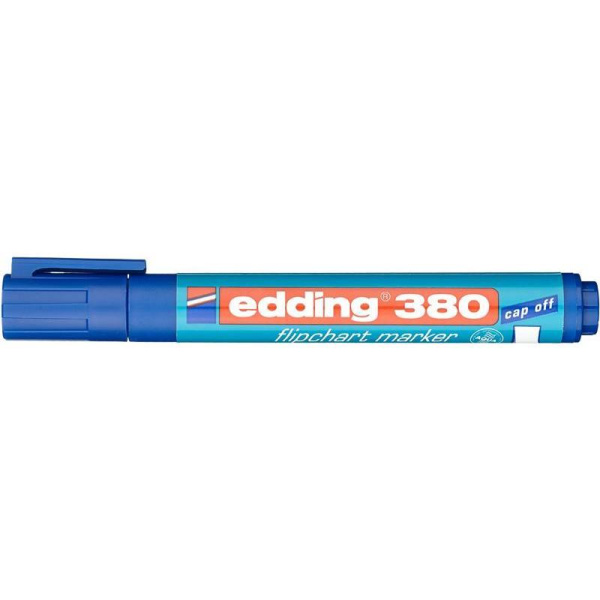 Маркер для флипчартов Edding E-380/3 cap off, синий, 2,2 мм