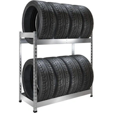 Стеллаж металлический для хранения 8 шин (1167х525х1153 мм)