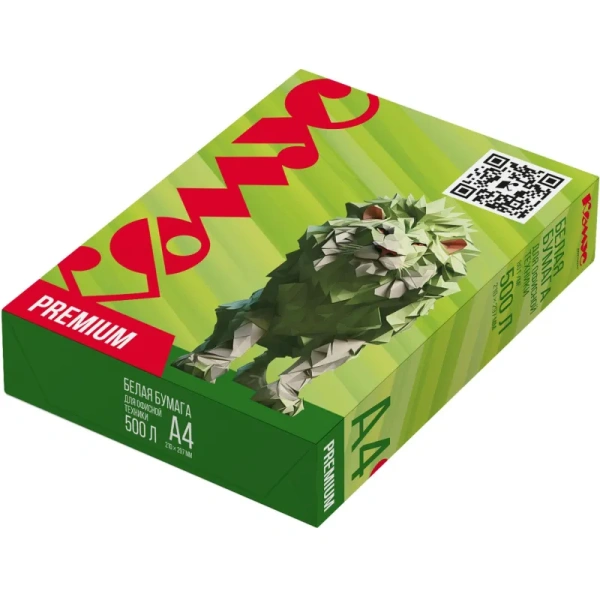 Бумага для офисной техники Комус Документ Premium (А4, марка A, 80 г/кв.м, 500 листов)
