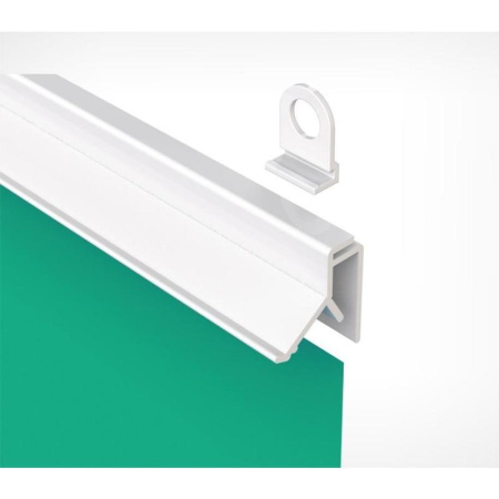 Подвесные профили для плакатов Clicker пластиковые 600 мм (2 штуки в упаковке + крючки)