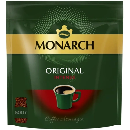 Кофе растворимый сублимированный Monarch Original Intense 500 г (пакет)