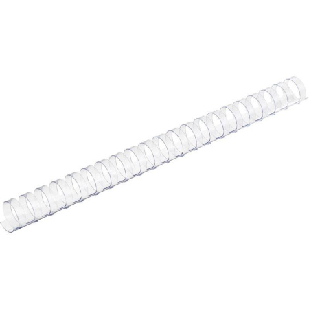 Пружины для переплета пластиковые ProMega Office 22мм прозрачные 50шт./уп..