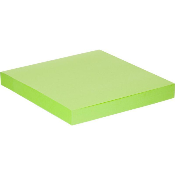 Стикеры Attache Selection Extra 76х76 мм неоновые зеленые (1 блок, 100  листов)