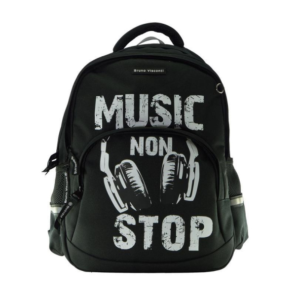 Рюкзак школьный Music черный